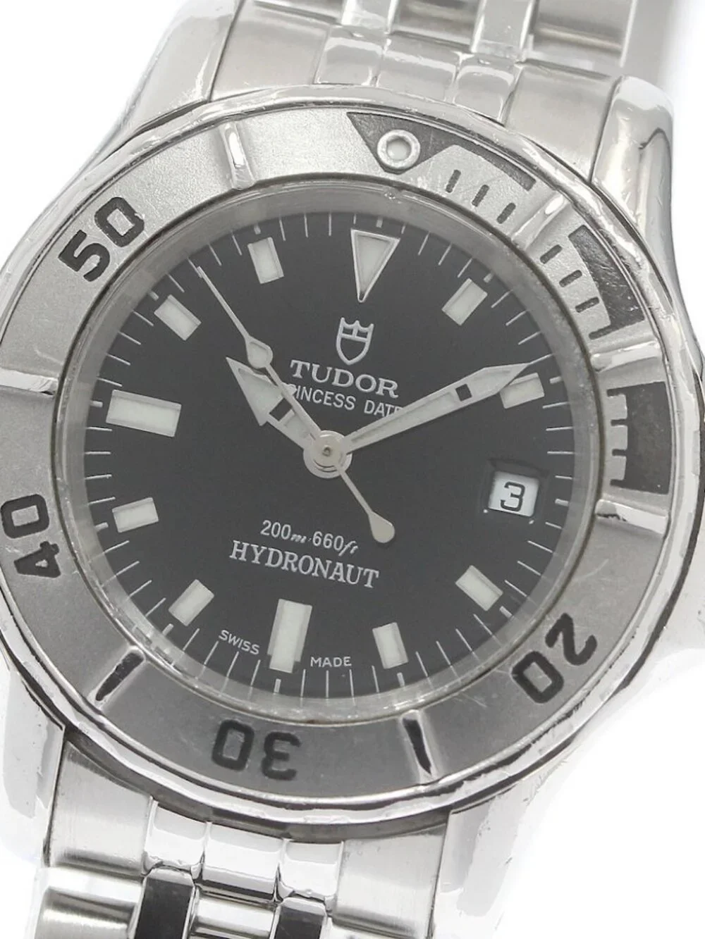 TUDOR Princess Date Hydro Note 99090P Date black Dial Automatic Ladies _962477